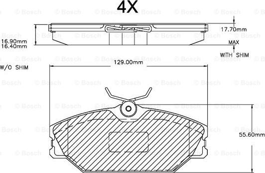 BOSCH F 03A 150 015 - Тормозные колодки, дисковые, комплект autospares.lv