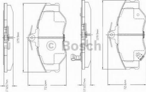 BOSCH F 03A 150 011 - Тормозные колодки, дисковые, комплект autospares.lv