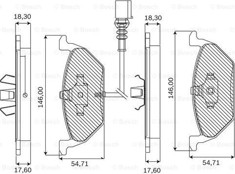 BOSCH F 03B 050 025 - Тормозные колодки, дисковые, комплект autospares.lv