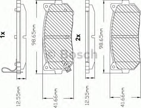 BOSCH F 03B 150 058 - Тормозные колодки, дисковые, комплект autospares.lv