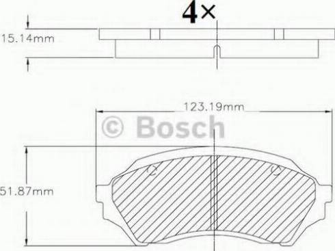 BOSCH F 03B 150 068 - Тормозные колодки, дисковые, комплект autospares.lv