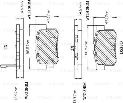 BOSCH F 03B 150 018 - Тормозные колодки, дисковые, комплект autospares.lv