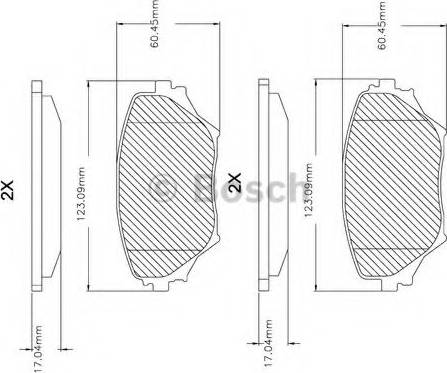 BOSCH F 03B 150 084 - Тормозные колодки, дисковые, комплект autospares.lv