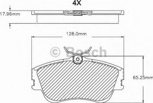 BOSCH F 03B 150 081 - Тормозные колодки, дисковые, комплект autospares.lv