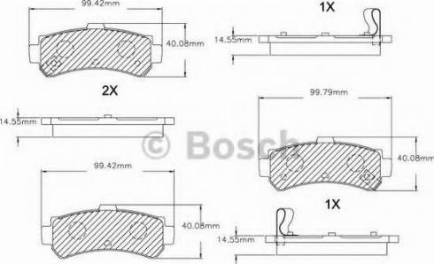 BOSCH F 03B 150 038 - Тормозные колодки, дисковые, комплект autospares.lv