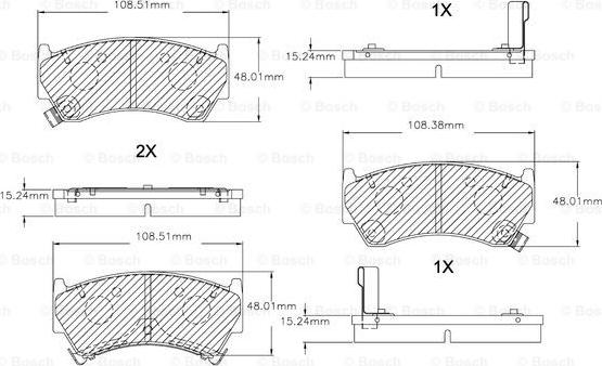 BOSCH F 03B 150 037 - Тормозные колодки, дисковые, комплект autospares.lv