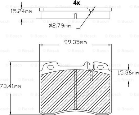 BOSCH F 03B 150 022 - Тормозные колодки, дисковые, комплект autospares.lv