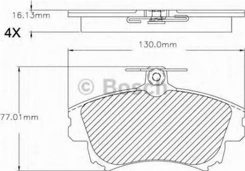 BOSCH F 03B 150 295 - Тормозные колодки, дисковые, комплект autospares.lv