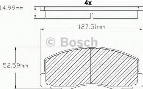 BOSCH F 03B 150 215 - Тормозные колодки, дисковые, комплект autospares.lv