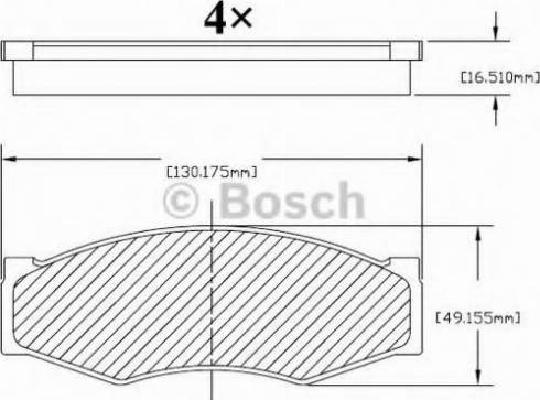 BOSCH F 03B 150 213 - Тормозные колодки, дисковые, комплект autospares.lv