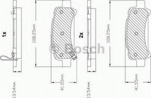 BOSCH F 03B 150 286 - Тормозные колодки, дисковые, комплект autospares.lv