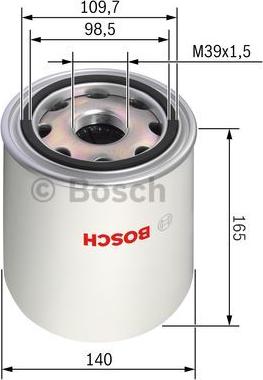 BOSCH F 026 404 012 - Патрон осушителя воздуха, пневматическая система autospares.lv