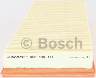 BOSCH F 026 400 441 - Воздушный фильтр, двигатель autospares.lv