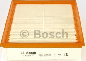 BOSCH F 026 400 556 - Воздушный фильтр, двигатель autospares.lv