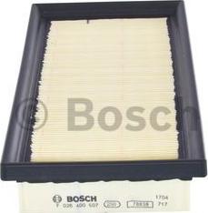 BOSCH F 026 400 507 - Воздушный фильтр, двигатель autospares.lv