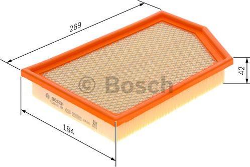 BOSCH F 026 400 586 - Воздушный фильтр, двигатель autospares.lv