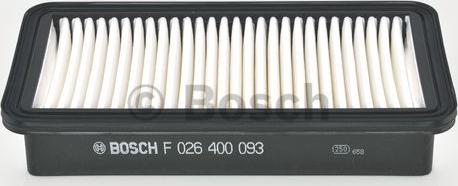 BOSCH F 026 400 093 - Воздушный фильтр, двигатель autospares.lv