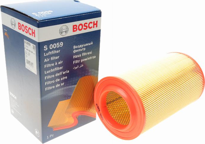 BOSCH F 026 400 059 - Воздушный фильтр, двигатель autospares.lv