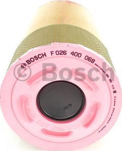 BOSCH F 026 400 068 - Воздушный фильтр, двигатель autospares.lv