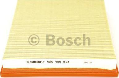 BOSCH F 026 400 014 - Воздушный фильтр, двигатель autospares.lv