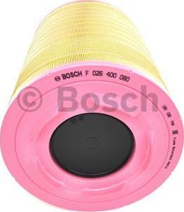BOSCH F 026 400 080 - Воздушный фильтр, двигатель autospares.lv