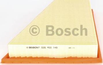 BOSCH F 026 400 149 - Воздушный фильтр, двигатель autospares.lv