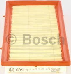 BOSCH F 026 400 378 - Воздушный фильтр, двигатель autospares.lv