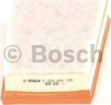 BOSCH F 026 400 250 - Воздушный фильтр, двигатель autospares.lv