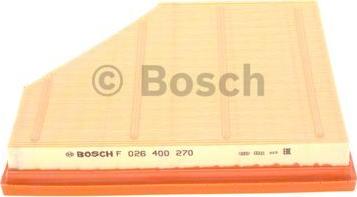 BOSCH F 026 400 270 - Воздушный фильтр, двигатель autospares.lv