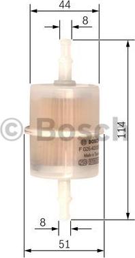 BOSCH F 026 403 005 - Топливный фильтр autospares.lv