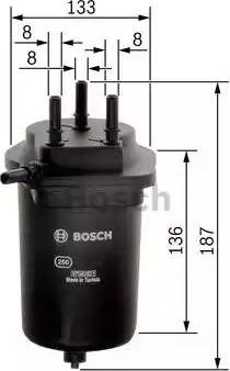 BOSCH F 026 402 091 - Топливный фильтр autospares.lv