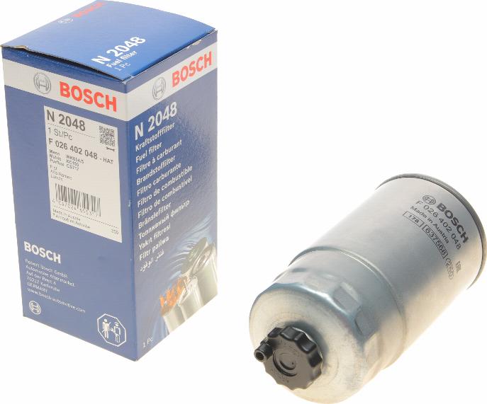 BOSCH F 026 402 048 - Топливный фильтр autospares.lv