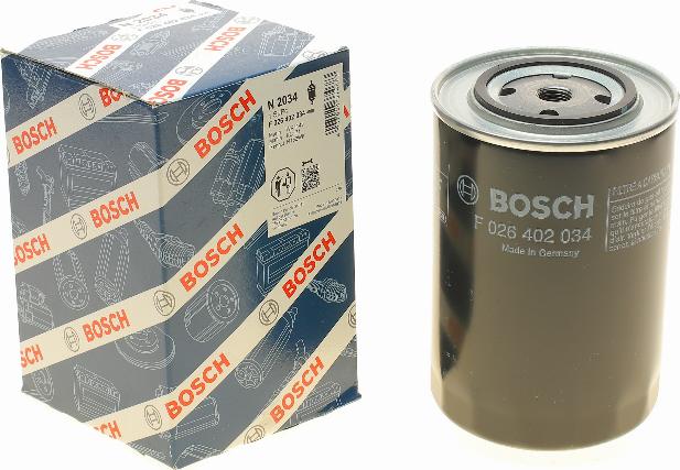 BOSCH F 026 402 034 - Топливный фильтр autospares.lv