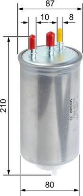 BOSCH F 026 402 075 - Топливный фильтр autospares.lv
