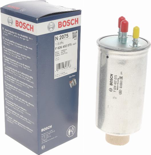 BOSCH F 026 402 075 - Топливный фильтр autospares.lv