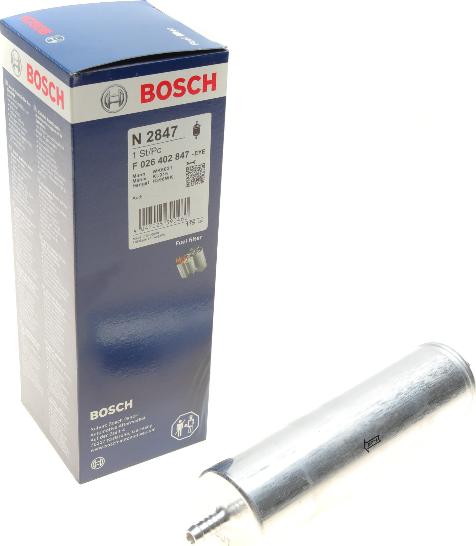 BOSCH F 026 402 847 - Топливный фильтр autospares.lv