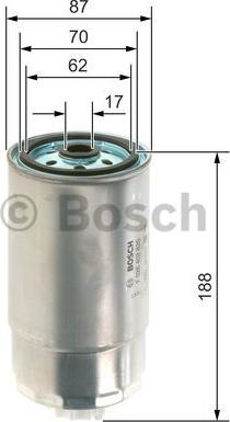 BOSCH F 026 402 826 - Топливный фильтр autospares.lv