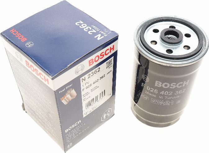 BOSCH F 026 402 362 - Топливный фильтр autospares.lv