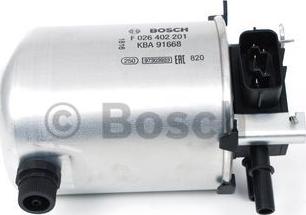 BOSCH F 026 402 201 - Топливный фильтр autospares.lv