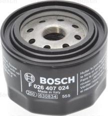 BOSCH F 026 407 024 - Масляный фильтр autospares.lv