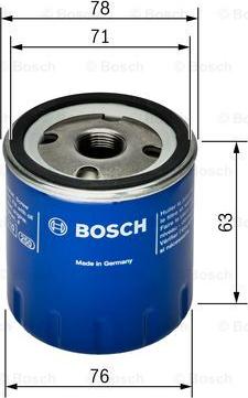 BOSCH F 026 407 022 - Масляный фильтр autospares.lv