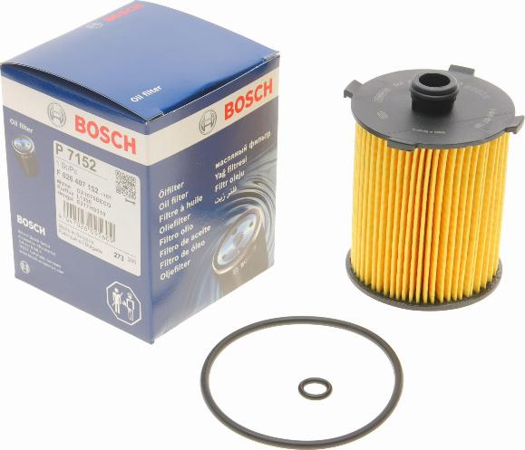 BOSCH F 026 407 152 - Масляный фильтр autospares.lv