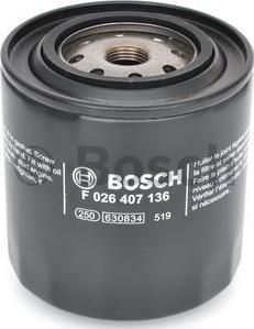 BOSCH F 026 407 136 - Масляный фильтр autospares.lv