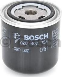 BOSCH F 026 407 138 - Масляный фильтр autospares.lv