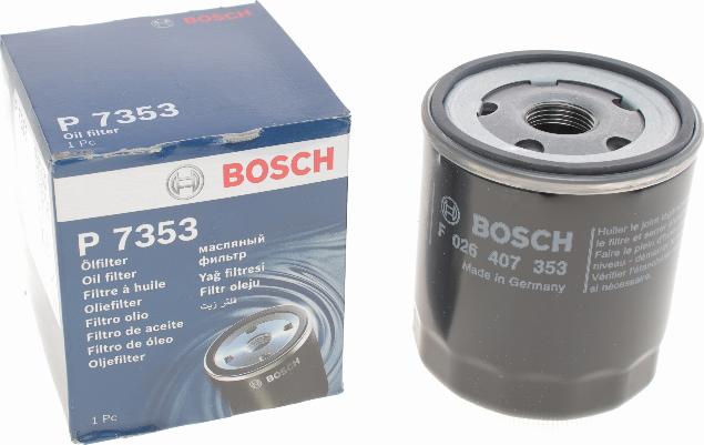 BOSCH F 026 407 353 - Масляный фильтр autospares.lv