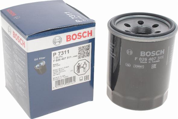 BOSCH F 026 407 311 - Масляный фильтр autospares.lv