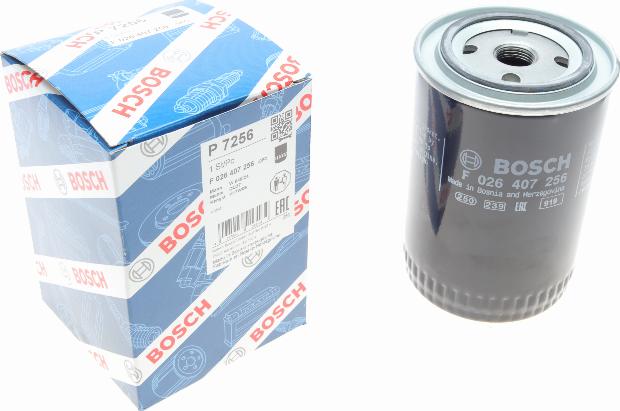 BOSCH F 026 407 256 - Масляный фильтр autospares.lv