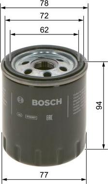 BOSCH F 026 407 268 - Масляный фильтр autospares.lv