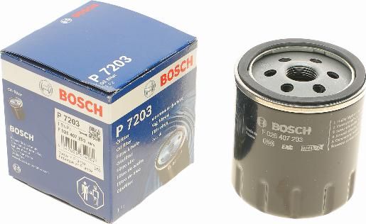 BOSCH F 026 407 203 - Масляный фильтр autospares.lv