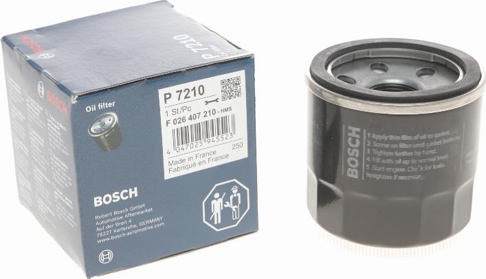 BOSCH F 026 407 210 - Масляный фильтр autospares.lv